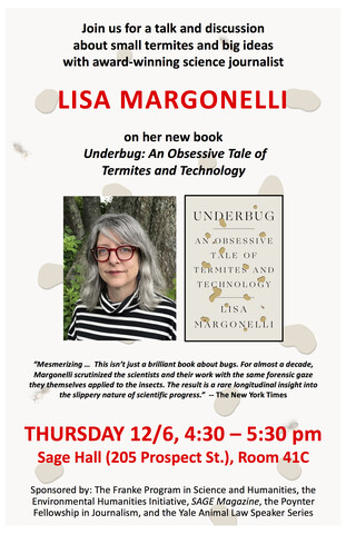 poster for Lisa Margonelli event
