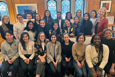 Dean Gerken and students from her SFALP clinic.