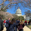 students walking toward the US Capitol