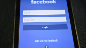 Facebook login screen